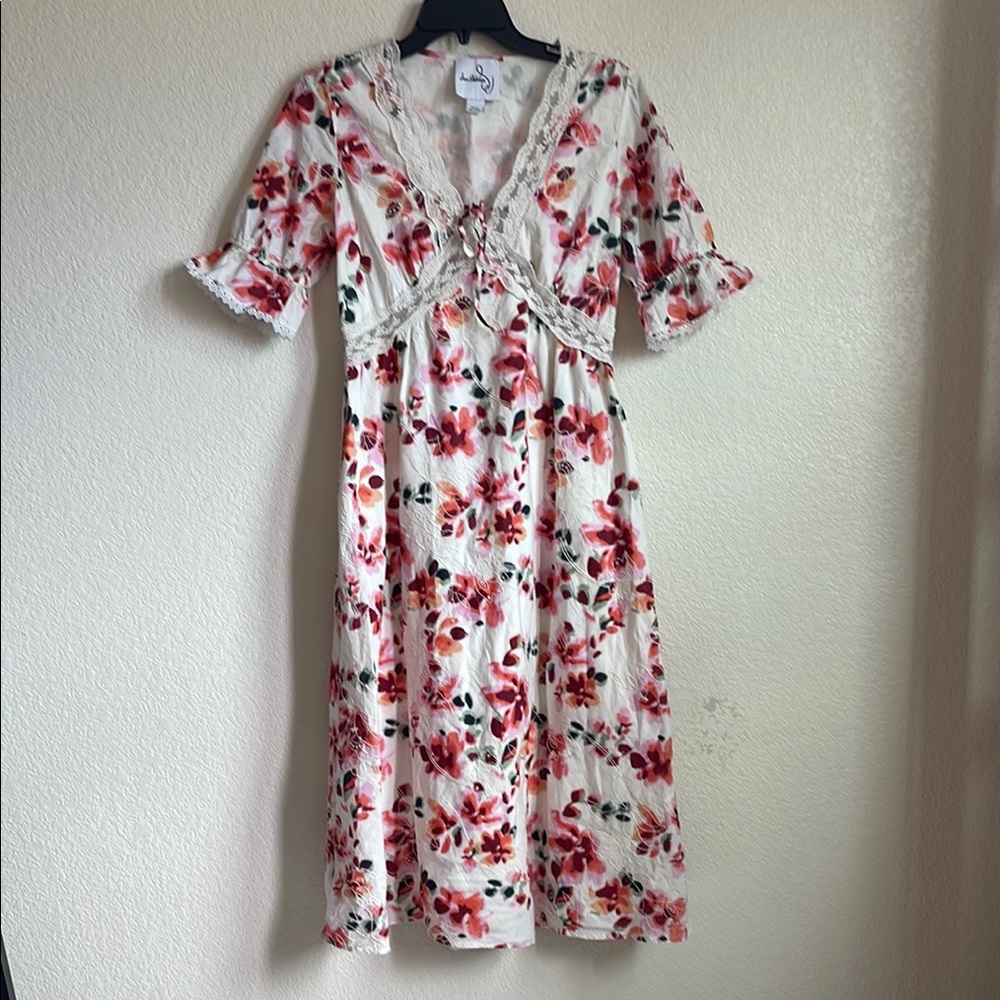 Sam Edelman Dasie lace Flora Midi Dress